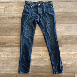 Abercrombie & Fitch Athletic Skinny Jeans Men 34x34 (34x33) Blue Stretch Denim